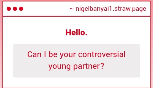 nigelbanyai1's tweet image. How old are you?