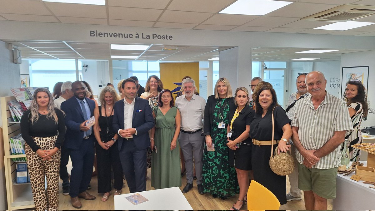 La Poste Groupe PACA (@lpnews_paca) on Twitter photo Inauguration de la Poste rénovée de La Trinité par <a href="/ladislaspolski/">Ladislas Polski</a> Maire de la commune, <a href="/Bgasiglia/">Bertrand Gasiglia</a> Président de la CDPPT 06, Maire de Tourrette-Levens, et Mogni Ibrahim, Directeur du secteur postal
Cette rénovation a été financée par #LaPoste et la CDPPT. Inauguration de la Poste rénovée de La Trinité par <a href="/ladislaspolski/">Ladislas Polski</a> Maire de la commune, <a href="/Bgasiglia/">Bertrand Gasiglia</a> Président de la CDPPT 06, Maire de Tourrette-Levens, et Mogni Ibrahim, Directeur du secteur postal
Cette rénovation a été financée par #LaPoste et la CDPPT.
