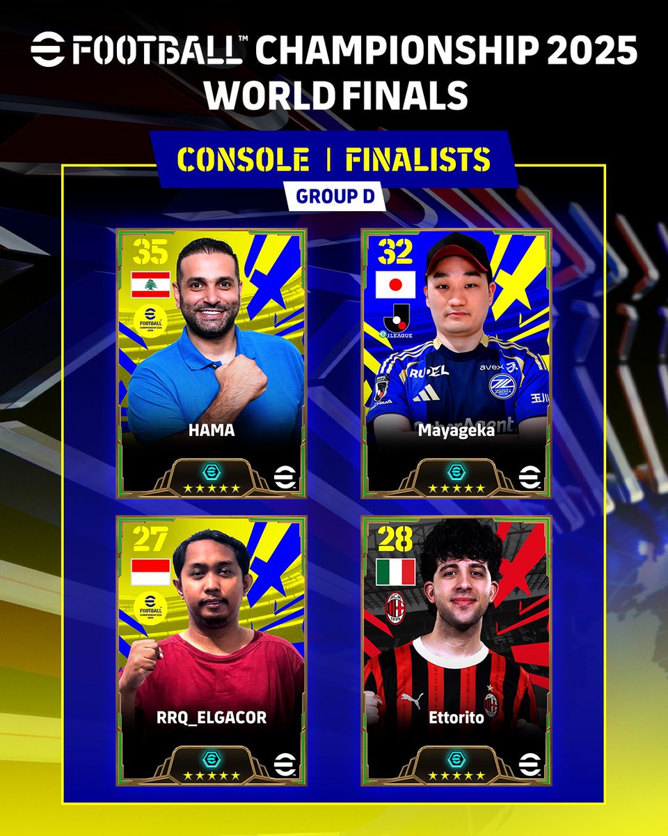 play_eFootball's tweet image. 【Console Division Group Stage】  

It has been finalized!

World Finals take place this weekend.  

The top two players from each group will face off on July 21st at the World Festival! 🔥  

#efootballworldfinals