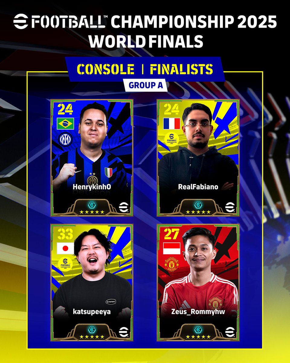 play_eFootball's tweet image. 【Console Division Group Stage】  

It has been finalized!

World Finals take place this weekend.  

The top two players from each group will face off on July 21st at the World Festival! 🔥  

#efootballworldfinals