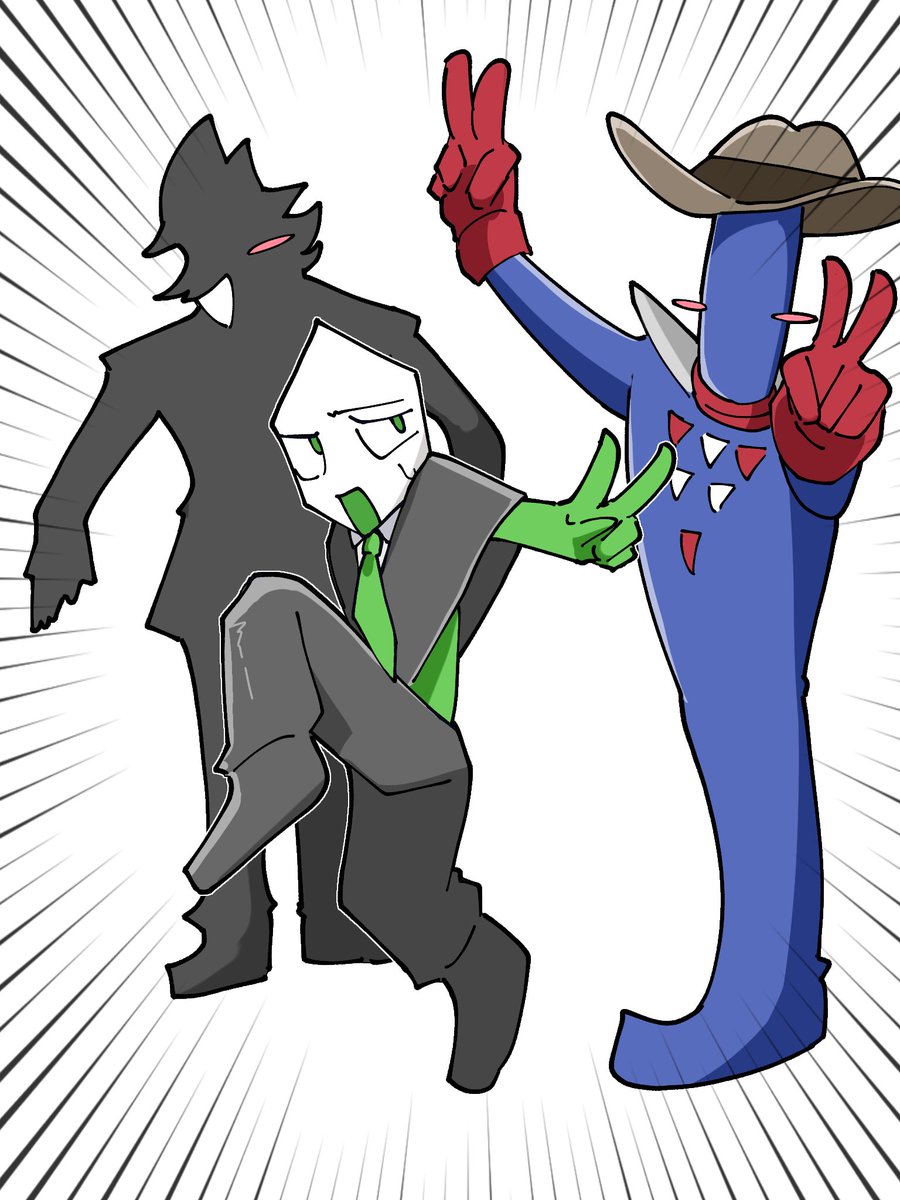 sabugure_390's tweet image. 某ネタトリオ
#deltarune