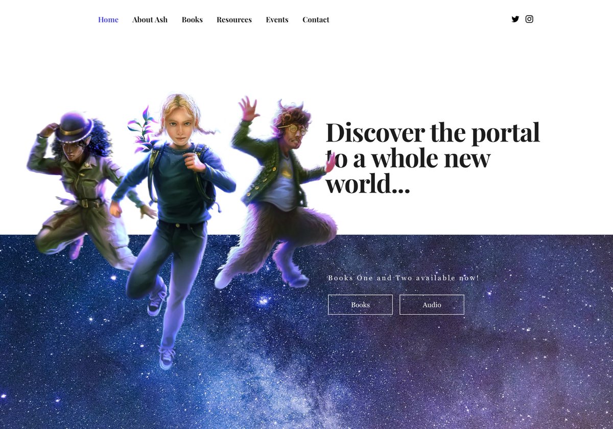 Twitter folks! I built me a website that is STUFFED with resources (and many more to come!). Do check it out if useful for class/library sessions ☺️ ashbondwriter.com ✨