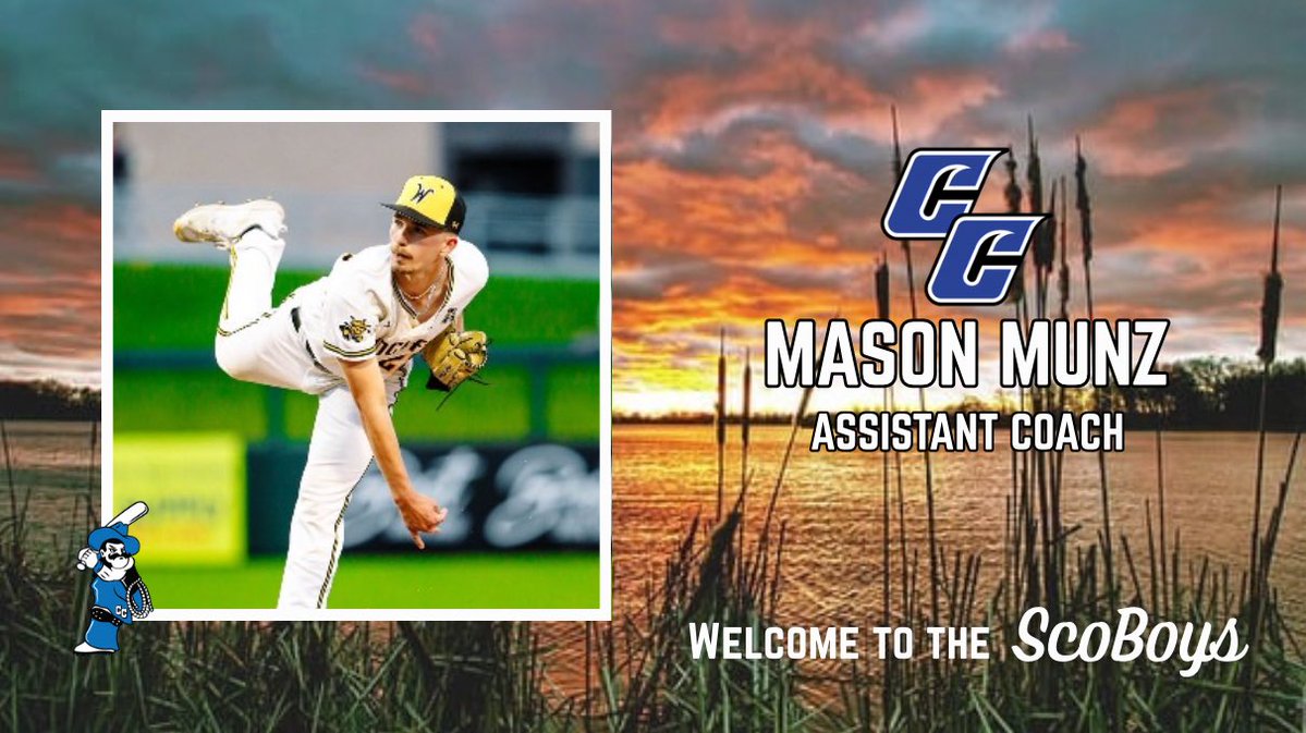 CiscoBaseball1's tweet image. ‘Sco Bound‼️

Excited to announce the final addition to our coaching staff, Mason Munz! 

Mason, with large ties in the baseball community, joins the Wranglers after wrapping up an excellent career at Wichita State! 

Welcome to the family, Mason!

#ScoBoys | @munzmas