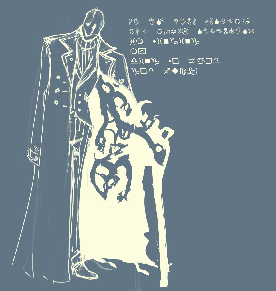 dotflare3's tweet image. veryyy self indulgent sketch of Gaster

#deltarune