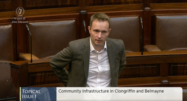 OireachtasNews's tweet image. #Dáil Topical Issue 1: Deputy Cian O'Callaghan @OCallaghanCian - To the Minister for Housing, Local Government and Heritage: Community Infrastructure in Clongriffin and Belmayne. #SeeForYourself