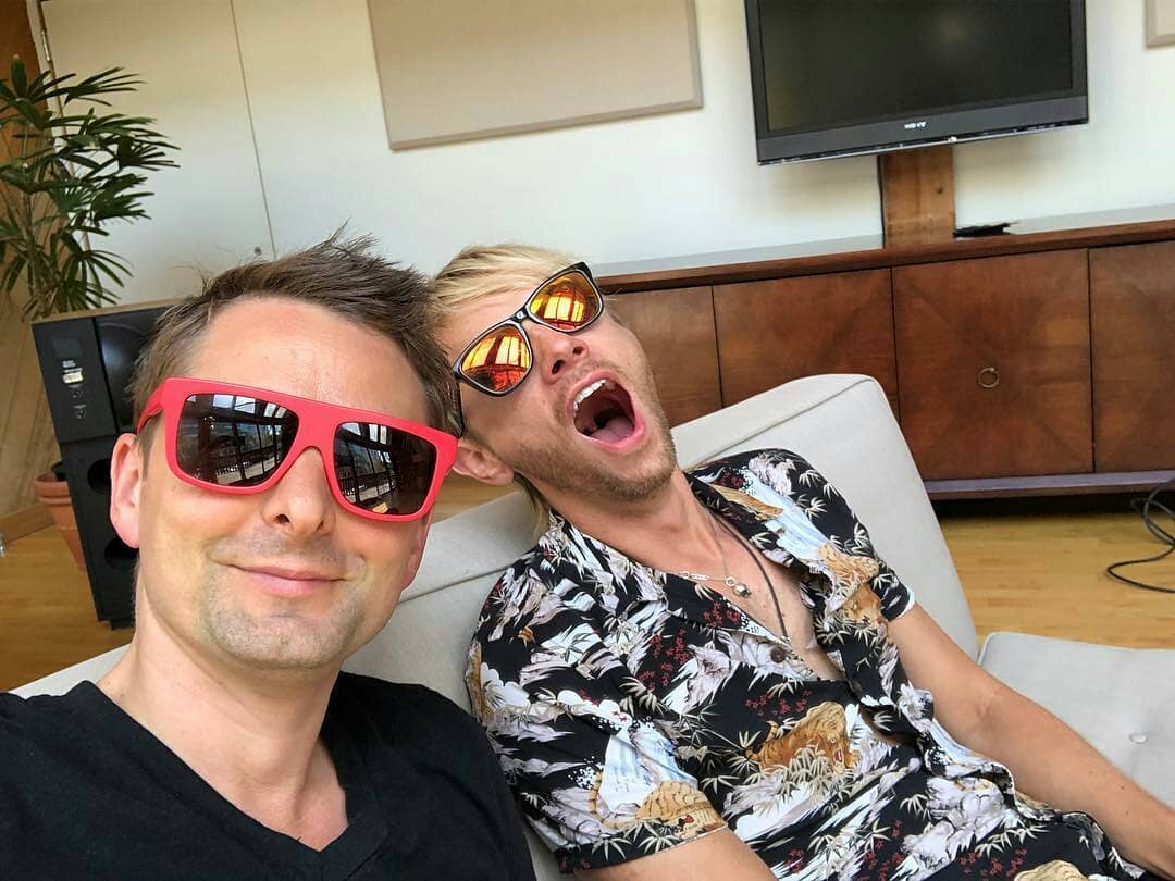 maria_nero's tweet image. Jul 17 2018 #MuseHistory Matt & Dom were at @alt987fm in the morning for an interview.