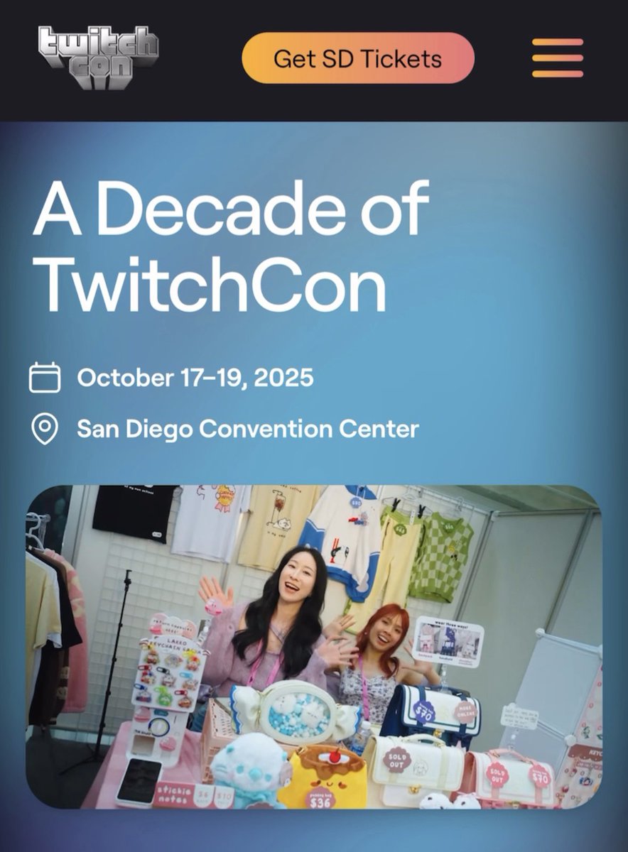 JeanaDraws's tweet image. oh hey weโre on the front page of TwitchCon ๐ณ