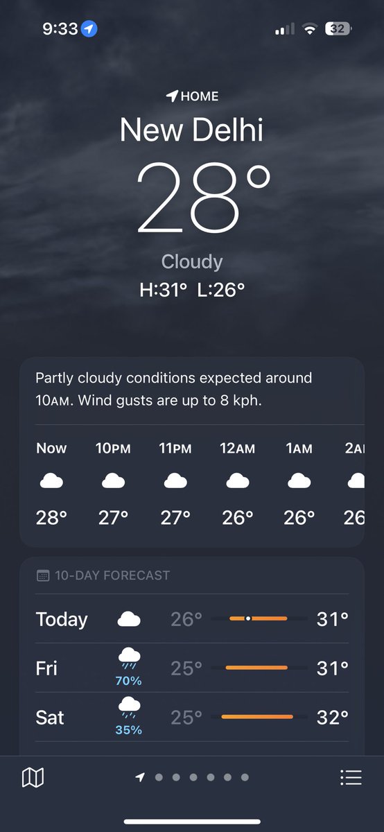 jasminerc's tweet photo. Why is apple weather never accurate especially during Monsoon? @Apple https://t.co/k9L3ZDezjj