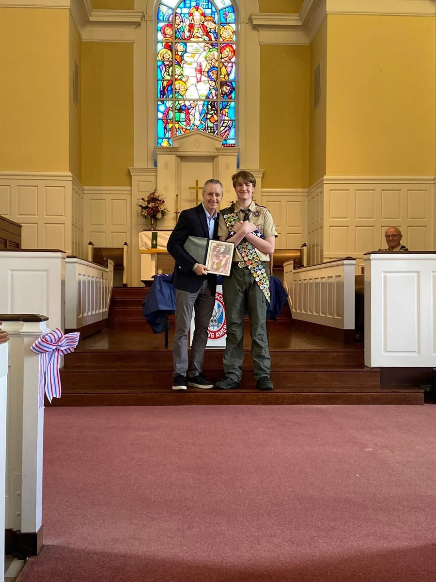 RepBrianFitz's tweet image. Join me in congratulating David Huston II of Troop 3, from Trevose, on earning the rank of Eagle Scout—an achievement that reflects his leadership, character, and commitment to service.
David took on a project that brought lasting value to Morrisville Intermediate…