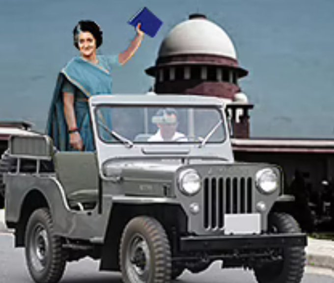 Prashan63858110's tweet image. Never Forget. Today was the day, June 25, 1975, when Indira Gandhi declared the #Emergency, and this is how it happened.

Indira, Jeeps, and Blue book. My column, on the darkest chapter in independent India&apos;s history. anandranganathan.com/2013/12/06/ind…