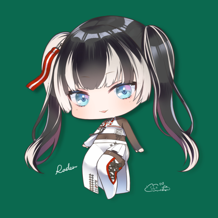 「ちっちゃいらでんちゃん#らでん似絵」|ゆんちゃ*/お絵描きVtuber結乃りぼん💝のイラスト