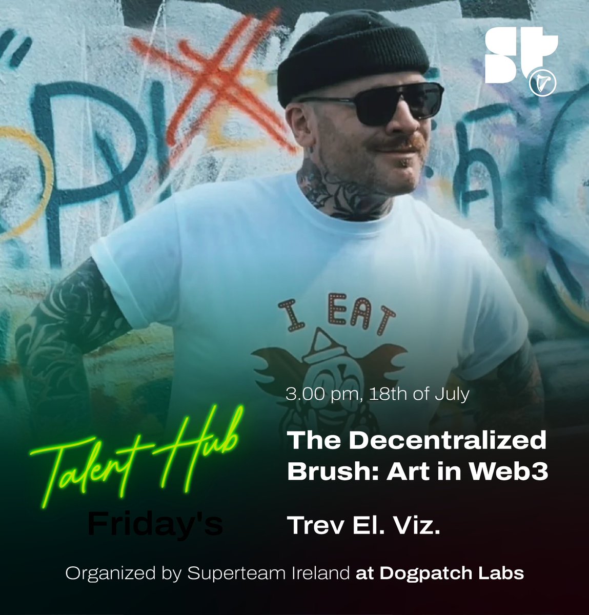 Excited to welcome <a href="/TrevElViz/">Trev El. Viz 🛸</a> to this week’s Talent Hub! - This one’s going to be special 🤯

His journey through the <a href="/solana/">Solana</a> ecosystem reveals what it really means to build a creative brand in the digital age.

↓ Here’s what he’s unpacking ↓

• Creating and selling art in