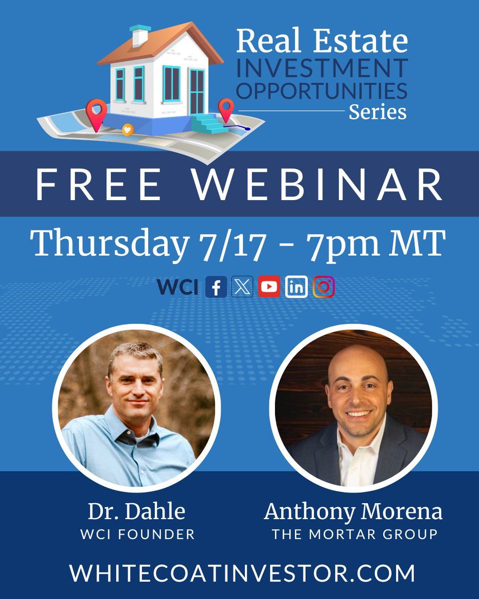 WCInvestor's tweet image. Join us tonight, July 17 at 7 PM MT for this free real estate investing webinar with The Mortar Group.

WCI partner Mortar is a vertically integrated investment management firm that invests in secure multi-family real estate investment opportunities in prime New York niche…