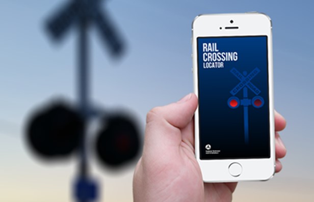 Our Rail Crossing Locator app is a tool for emergency responders and citizens to locate grade crossing information such as U.S. DOT Crossing ID number, address, or geo-location on their mobile device. The app additionally allows the user to:  
 
📱 Search for, identify, and