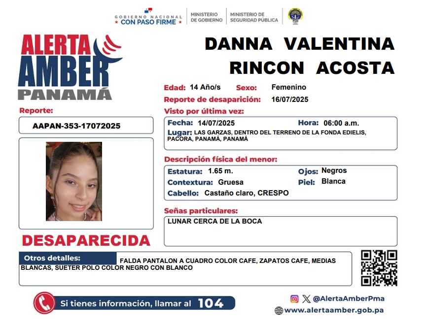 Panamá En Directo (@panamaendirecto) on Twitter photo #Desaparecidas | Se activa la #AlertaAmber por YULIETH D. RODRÍGUEZ R. y DANNA V. RINCÓN A., y en consecuencia, se solicita la colaboración de la ciudadanía para ubicarlas. <a href="/PGN_PANAMA/">Procuraduría General de la Nación</a>
#PanamaEnDirecto <a href="/ARCA_Media/">Arca Media en Directo</a> #LaChorrera #Pacora #Desaparecidas | Se activa la #AlertaAmber por YULIETH D. RODRÍGUEZ R. y DANNA V. RINCÓN A., y en consecuencia, se solicita la colaboración de la ciudadanía para ubicarlas. <a href="/PGN_PANAMA/">Procuraduría General de la Nación</a>
#PanamaEnDirecto <a href="/ARCA_Media/">Arca Media en Directo</a> #LaChorrera #Pacora