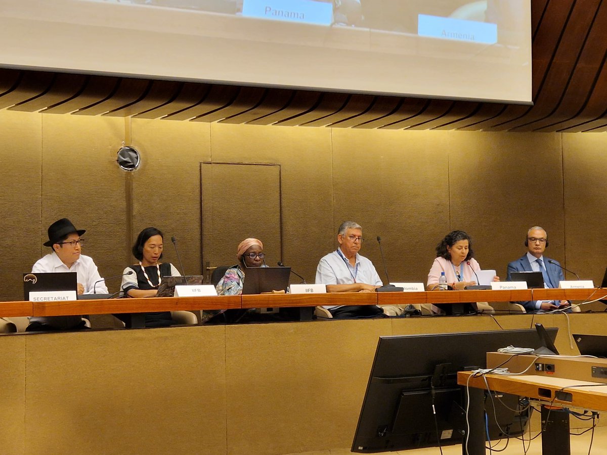 UNBiodiversity's tweet image. It was a pleasure to have @MisionColUNOG, @Armembsuisse, Panama, @IIFB_indigenous address the participants at our side-event at #EMRIP2025 on the outcomes of #COP16 and newly established Subsidiary Body of relevance to Indigenous Peoples!
#WeAreIndigenous #KMGBF #biodiversity