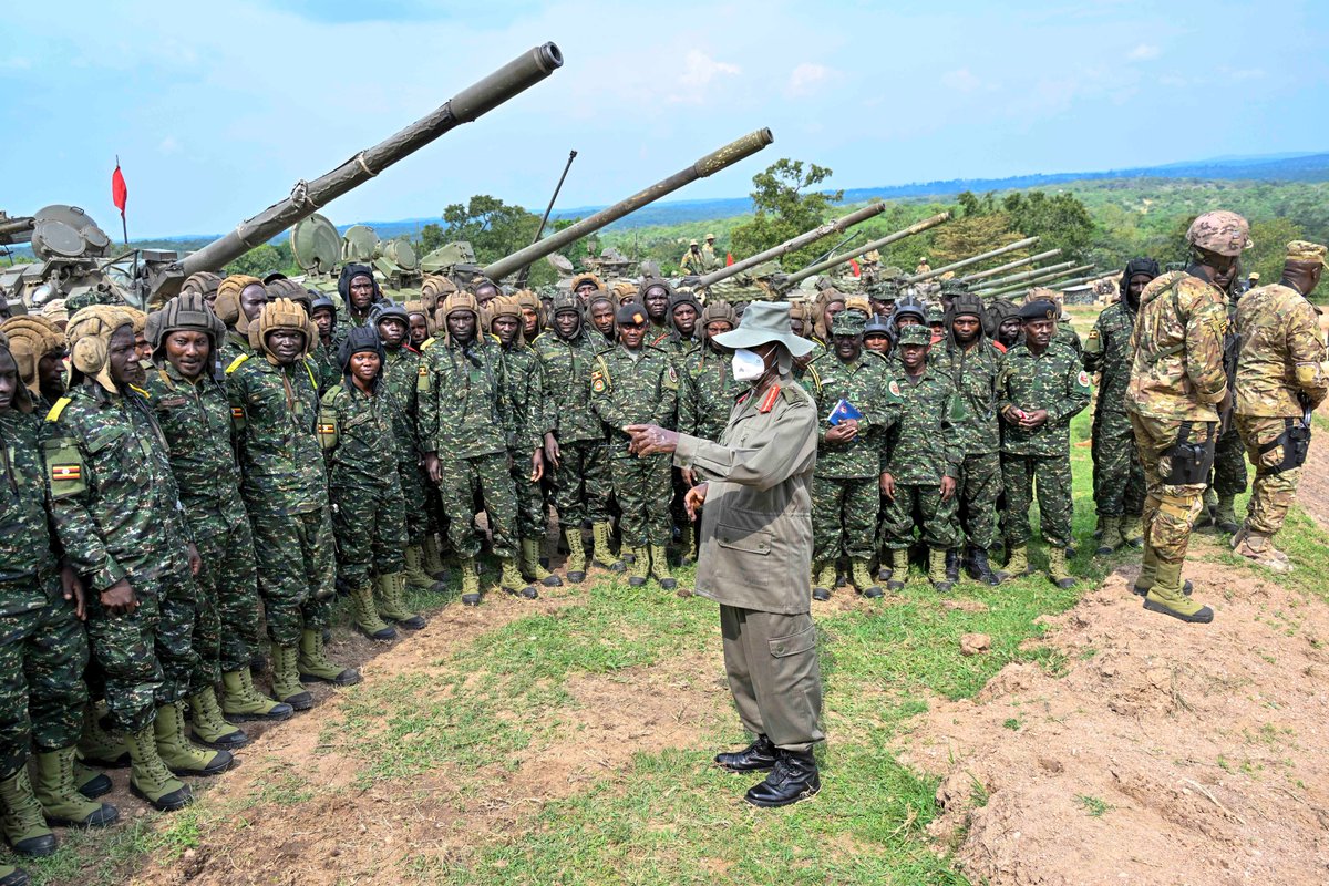 I would like to congratulate the 413 officers and men who graduated today from the Mechanised Warfare College in Karama, Mubende District.

War is both an ancient science and an art. The science refers to the equipment available, while the art is how that equipment is utilized.