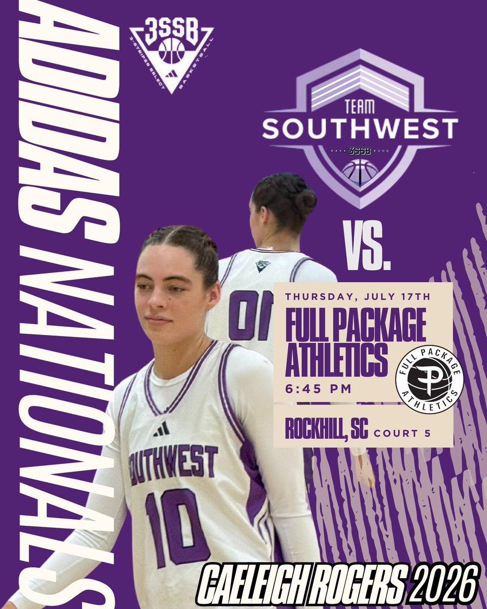 Caeleigh Rogers (@caeleighrogers) on Twitter photo 17U Team Southwest on the court today!
3SSB @ RockHill SC
6:45PM
Vs Full Package Athletics
<a href="/SW_Select3SSB/">SWSelect3SSB</a>
<a href="/3SSBCircuit/">3Stripes Select Basketball</a>
<a href="/coach_clark512/">JC</a>
<a href="/CedarParkGBB/">Cedar Park Girls Basketball</a> 17U Team Southwest on the court today!
3SSB @ RockHill SC
6:45PM
Vs Full Package Athletics
<a href="/SW_Select3SSB/">SWSelect3SSB</a>
<a href="/3SSBCircuit/">3Stripes Select Basketball</a>
<a href="/coach_clark512/">JC</a>
<a href="/CedarParkGBB/">Cedar Park Girls Basketball</a>