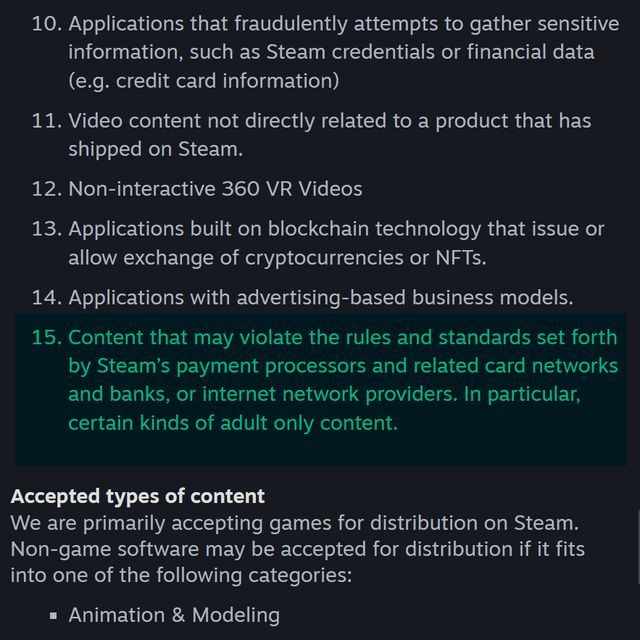 LambdaGen's tweet photo. Recently, Valve has added a new rule not allowing certain adult-only content games on Steam Store, all "set forth by payment processors and card networks, or internet network providers". Several games have already been delisted from @Steam. https://t.co/HM5PaLOHSA