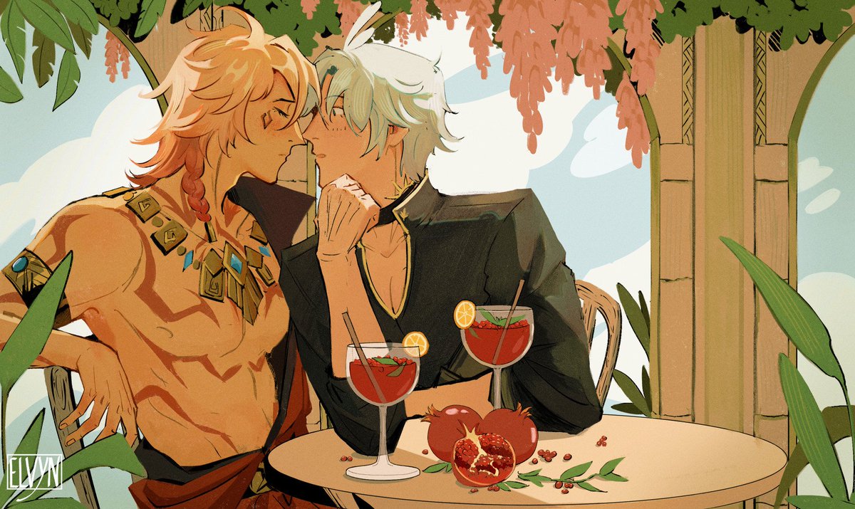 Elfvyn's tweet image. I just ignore what happened in hsr and draw them alive and happy c':
#phaidei