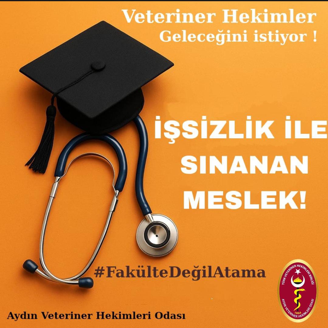 “Veteriner Hekimler Geleceğini İstiyor”

Gerçekler Konuşuyor!

Aydın Veteriner Hekimleri Odası olarak #FakülteDeğilAtama diyoruz !

#VeterinerHekimİstihdamı #AtamaBekleyenVeterinerhekimler
#FakülteDeğilAtama
