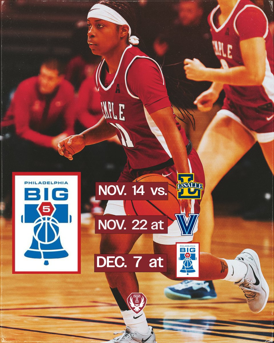 templewbb's tweet image. Let's run it back!!!
The 2025-26 Big 5 Schedule is here!!
#GoOwls
