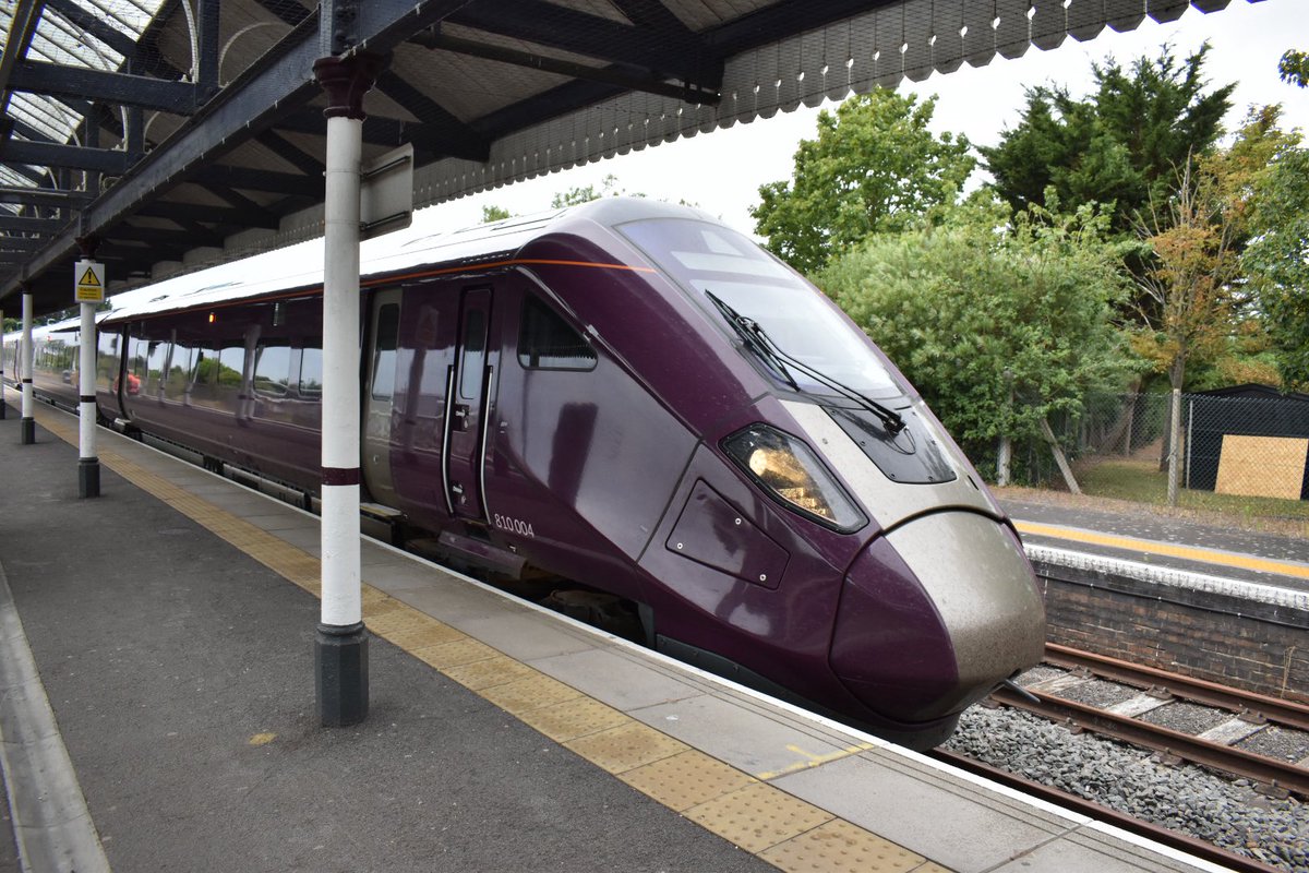 Class8xx's tweet image. Trip to the seaside today 810 004 , has taken a trip out to Skegness, 1st time maybe the only time let’s wait and see @huwsdavis @EastMidRailway @Clinnick1 @railexpress @GarethDennis #newtrain #Aurora #class810 #fishandchips