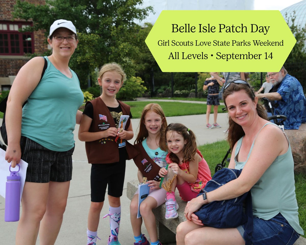 We're heading to the largest island in the Detroit River, Belle Isle, to experience wildlife in the city during Girl Scouts LOVE State Parks Weekend on September 14, from 12:30 PM to 3:30 PM!
REGISTER NOW: bit.ly/4kHFK2w