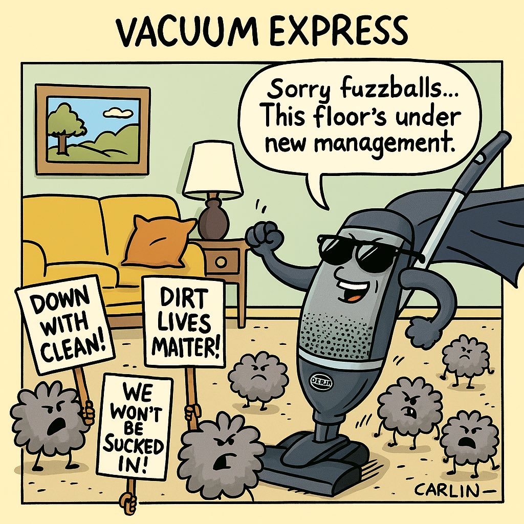 VacuumExpressND's tweet photo. 🧹💥 The Dust Bunny Rebellion didn’t stand a chance.
👊 Vacuum Express – Powerful Vacuums, cleaner homes, zero fluff.
📍 3545 25th St S Fargo, ND  
🌐 https://t.co/PVePqnBT6O 
📞 701-237-4119
#DustBunniesBeware #VacuumExpress #CleanHouseHumor https://t.co/eALN0zDiz2