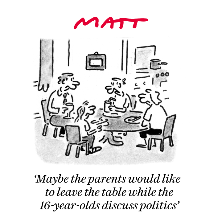 MattCartoonist's tweet image. My latest cartoon for tomorrow's @Telegraph
Buy a print of my cartoons at telegraph.co.uk/mattprints
Original artwork from chrisbeetles.com