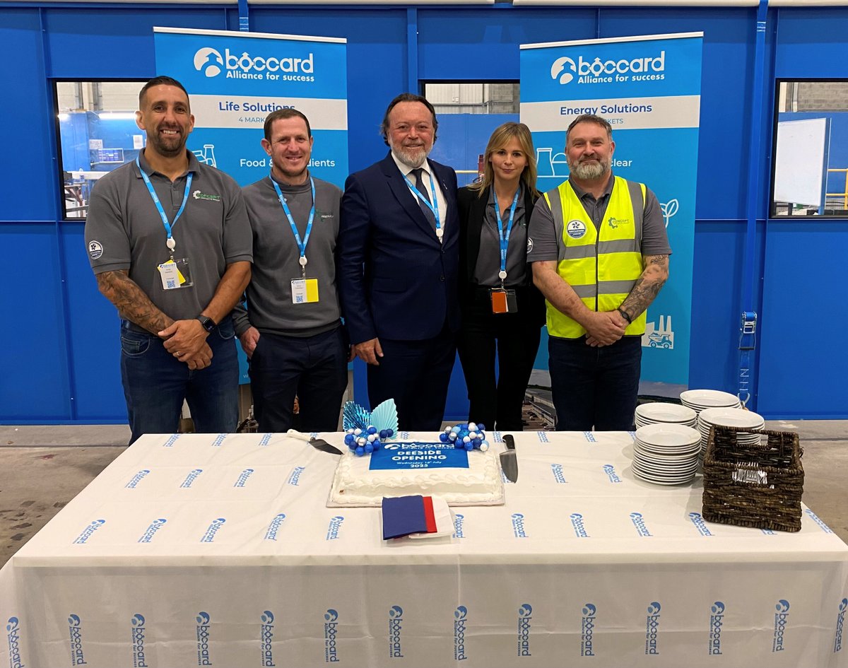 ProjectsConcept's tweet image. Yesterday, we had the pleasure of attending the official opening of Boccard's new 10,000 sq m digital manufacturing facility in Deeside.

We’re incredibly proud to have supported Boccard on this project, transforming an empty unit into a fully operational production facility.