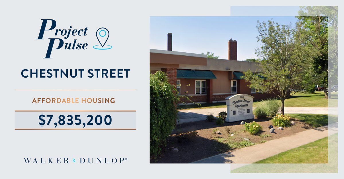 Project Pulse - Chestnut Street!

Walker &amp; Dunlop Affordable Housing reported 78% completion at Chestnut Street, where 45 senior units in PA are being preserved through financing closed by Macy Kisilinsky in May 2024.

#WalkerDunlop #Affordable #CRE