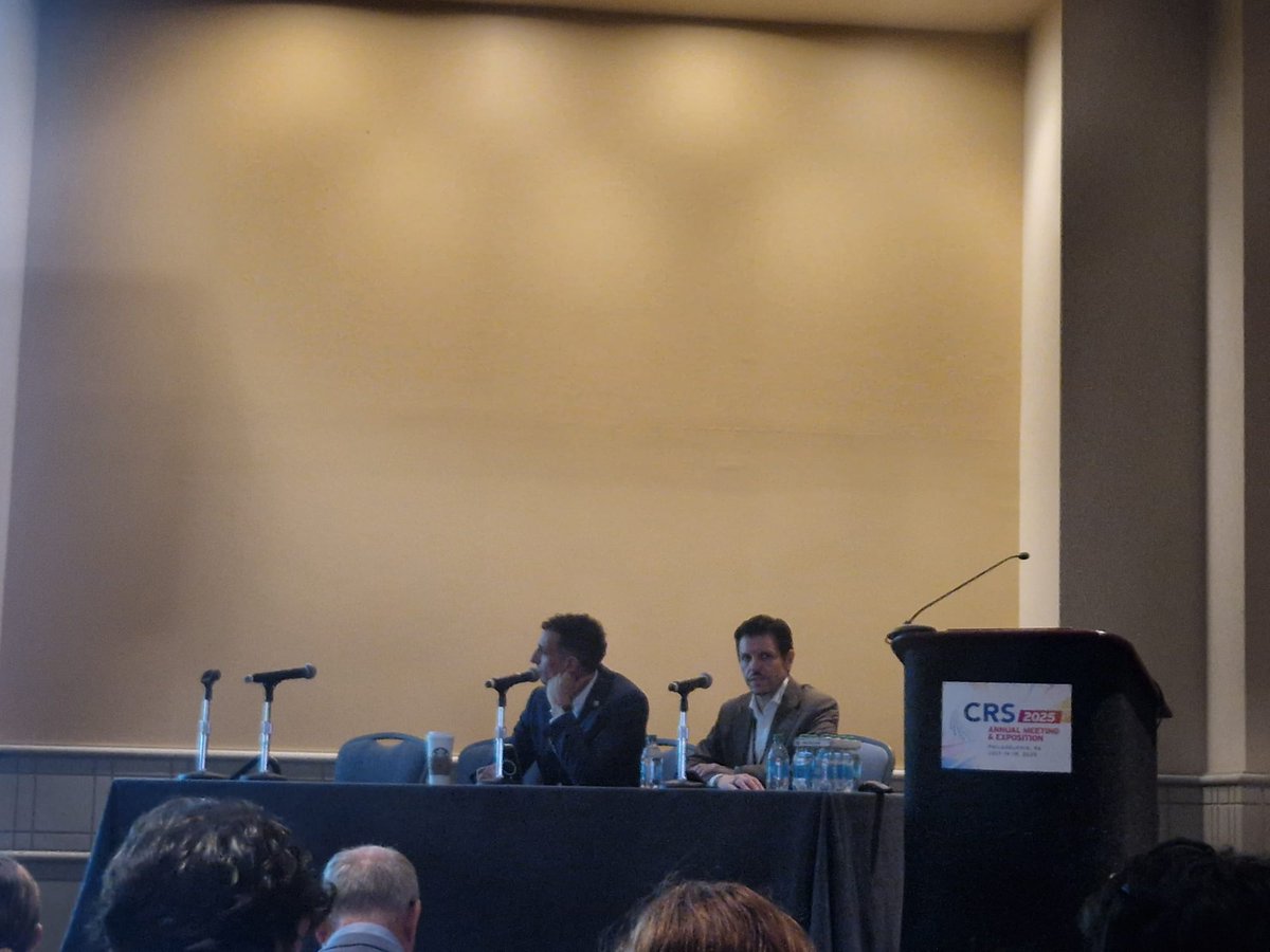 SantosLab_UMCG's tweet image. It was a great pleasure to co-chair the Skin and Mucosal Delivery III session with @paredesaj with such an amazing line of speakers. Thank you very much for all the speakers and attendees.
#CRS2025 #Philadelphia