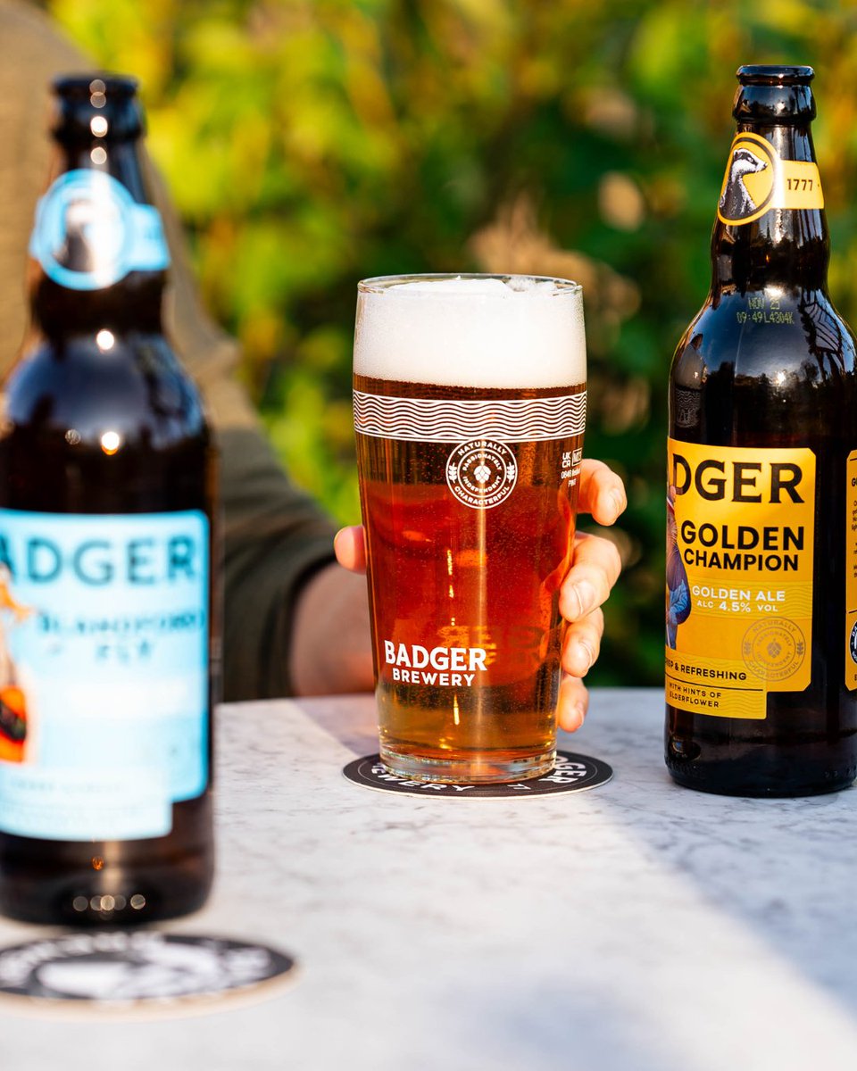 Halfway through July already? Time flies when you’re not in a beer garden. 🍻Round up your mates, find a sunny spot at your local Hall and Woodhouse, and let the good times (and golden ales) flow. What’s your Badger tipple of choice? ⁠
⁠
Please Drink Responsibly