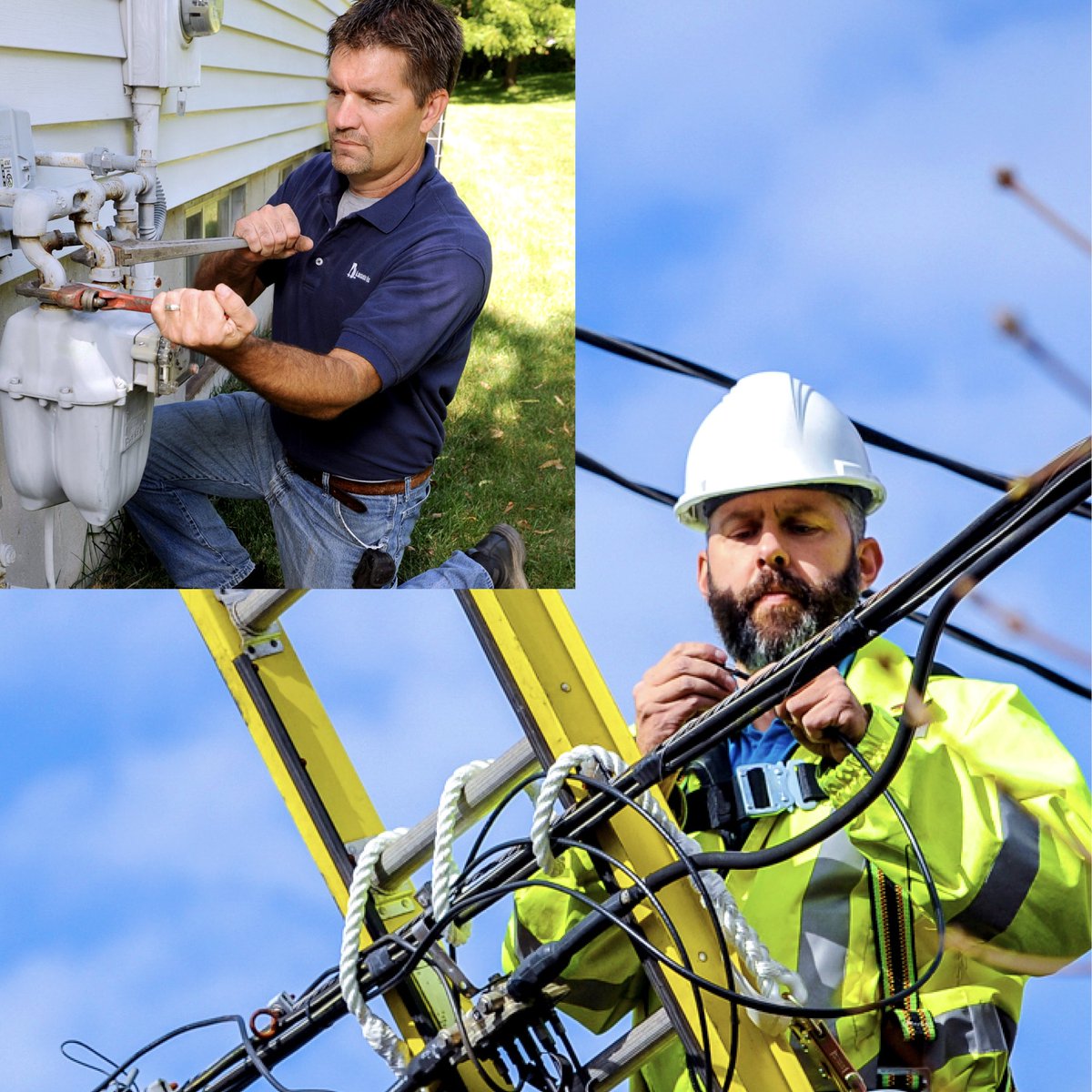 steelworkers's tweet image. This week we’re spotlighting our siblings in energy and sector! 🔌⚡
USW members keep water, sewer and utility lines running—and help power the future by producing pipe, solar panel components, rechargeable batteries and more.