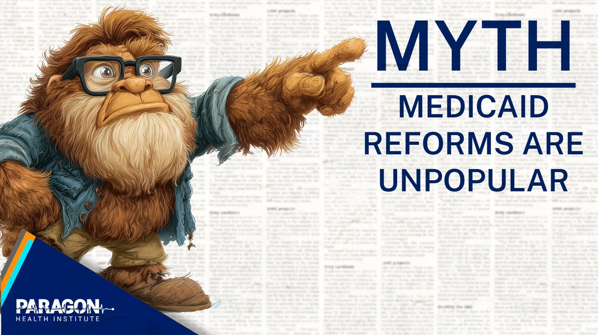 Paragon_Inst's tweet image. 🚨NEW one-pager: Debunking the myth that OBBB’s Medicaid reforms are unpopular.
✅ 80% support work requirements
✅ 83% say Medicaid should not pay more than Medicare
✅ 57% oppose provider tax gimmicks
✅ 64% support removing ineligible enrollees
Explore the facts:…