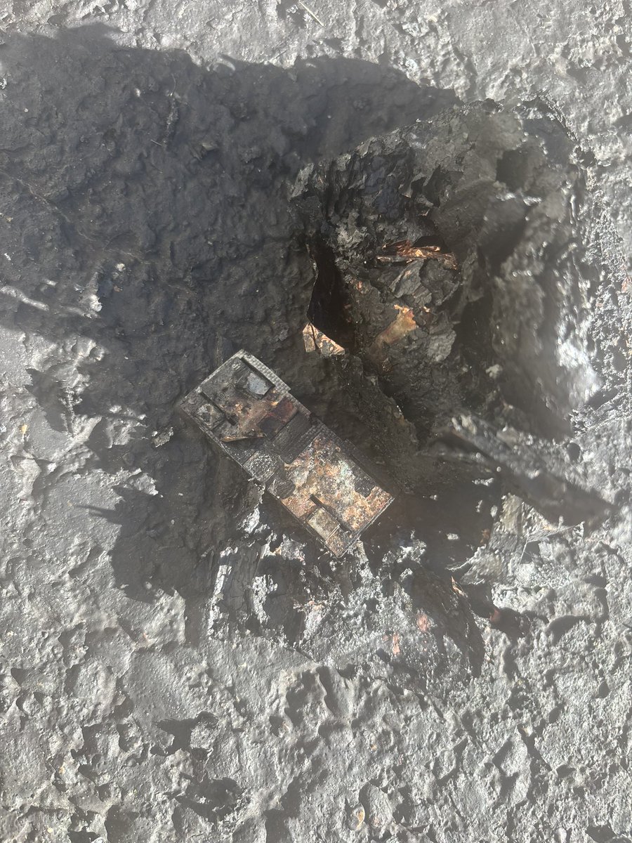 Defundmedianow's tweet image. Here lies a lithium-ion battery pack that started my bedroom on fire this morning. I am still in shock. Please use caution with these 😭 🙏🏼