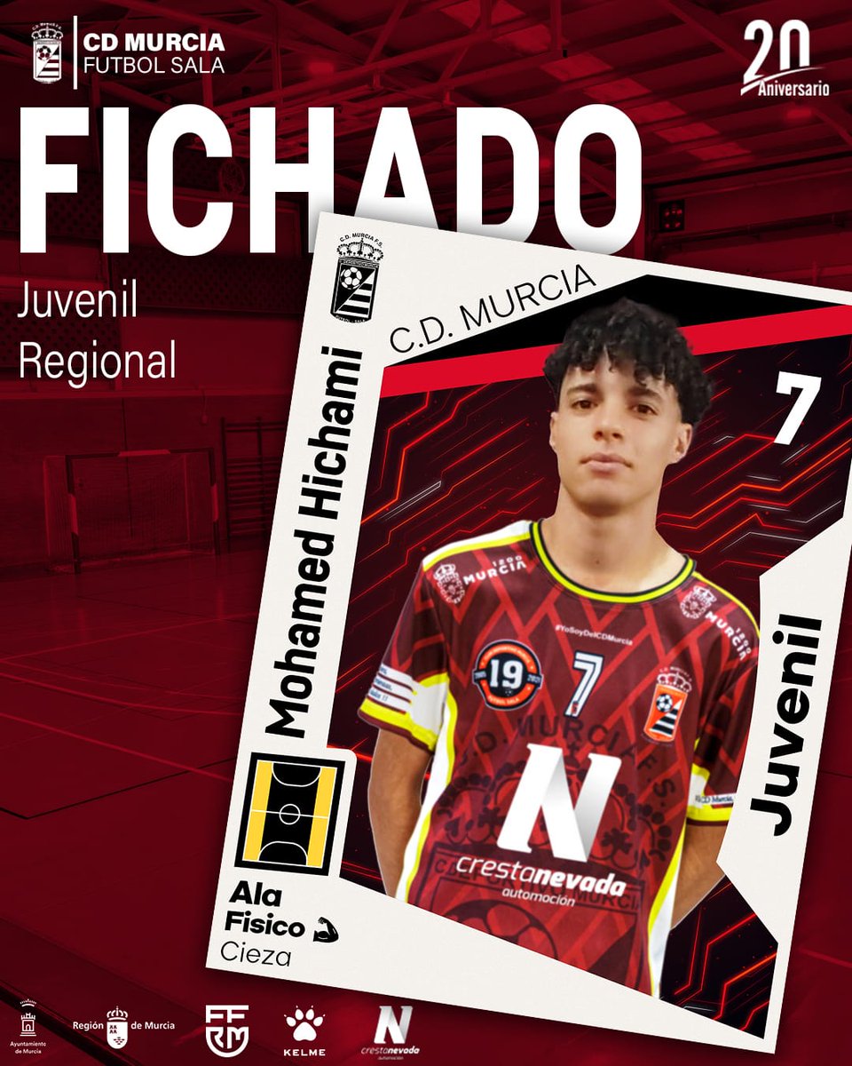 CD MURCIA FS (@cdmurcia_fs) on Twitter photo ✅️FICHAJE 🔝🫂
Mohamed Hichami y el <a href="/CDMURCIA_FS/">CD MURCIA FS</a> unen sus caminos para la temporada 25/26🤗
⚽️Mohamed formará parte de nuestro gran juvenil regional 25/26!!🔝
📢Bienvenido y encantado de tenerte con nosotros!!✌️⚜️
#somoselcdmurcia ✅️FICHAJE 🔝🫂
Mohamed Hichami y el <a href="/CDMURCIA_FS/">CD MURCIA FS</a> unen sus caminos para la temporada 25/26🤗
⚽️Mohamed formará parte de nuestro gran juvenil regional 25/26!!🔝
📢Bienvenido y encantado de tenerte con nosotros!!✌️⚜️
#somoselcdmurcia