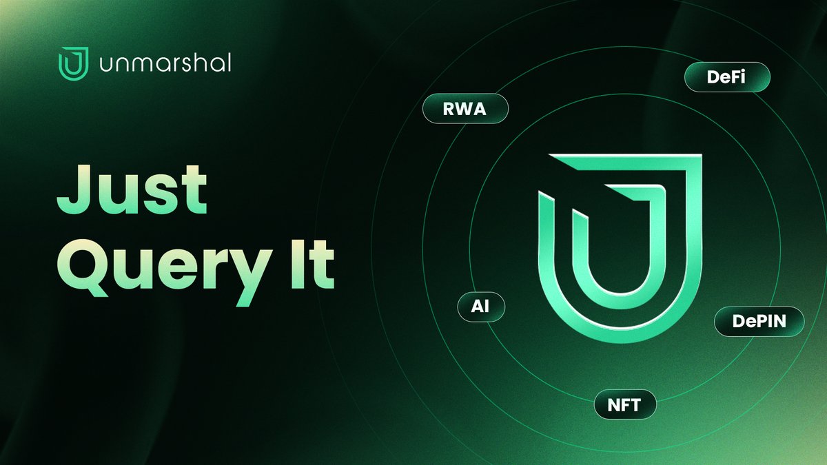UnmarshalAI's tweet image. Building efficient dApps requires structured, reliable data.

Plug into Unmarshal’s robust APIs for structured real-time data across multiple chains.

Just query it.

👉 Explore: unmarshal.ai