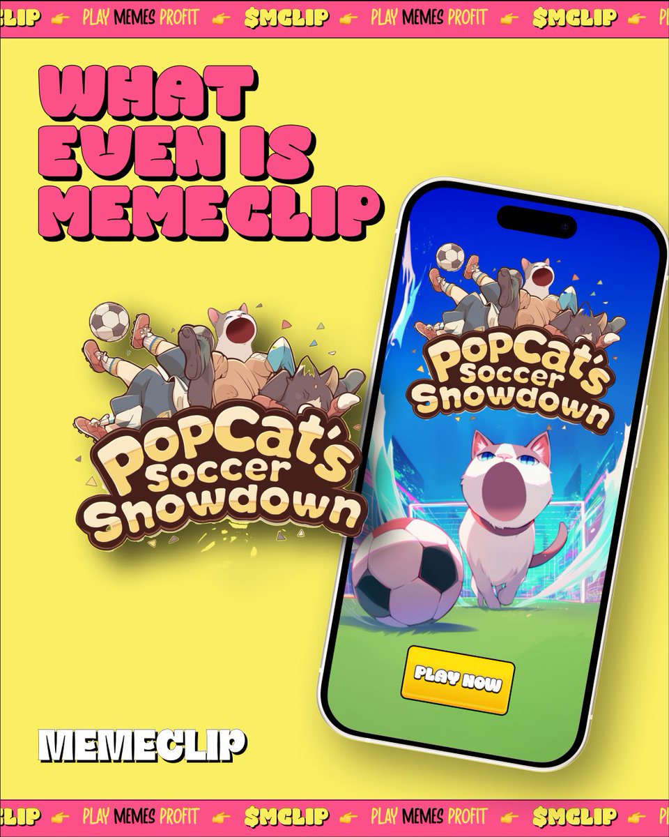 What even is MemeClip?

⚡ It’s chaos in your pocket.
⚡ It’s PopCat kicking goals and ⚡Pepe running pool tables.
⚡ It’s your childhood  rewired for rewards.

Flash-style games. Meme culture. $MCLIP tokens.

And yes , the presale is LIVE right now.

Don’t just watch. Play.