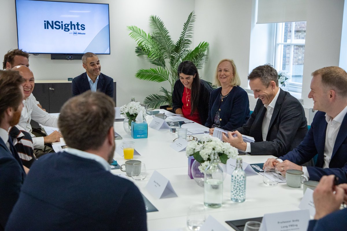 iNHouseComms's tweet image. A fascinating discussion today with the Director General of the Industrial Strategy, Sam Lister. Our iNSights roundtables help build new partnerships and deliver valuable intelligence to shape client strategies. We love hosting them!