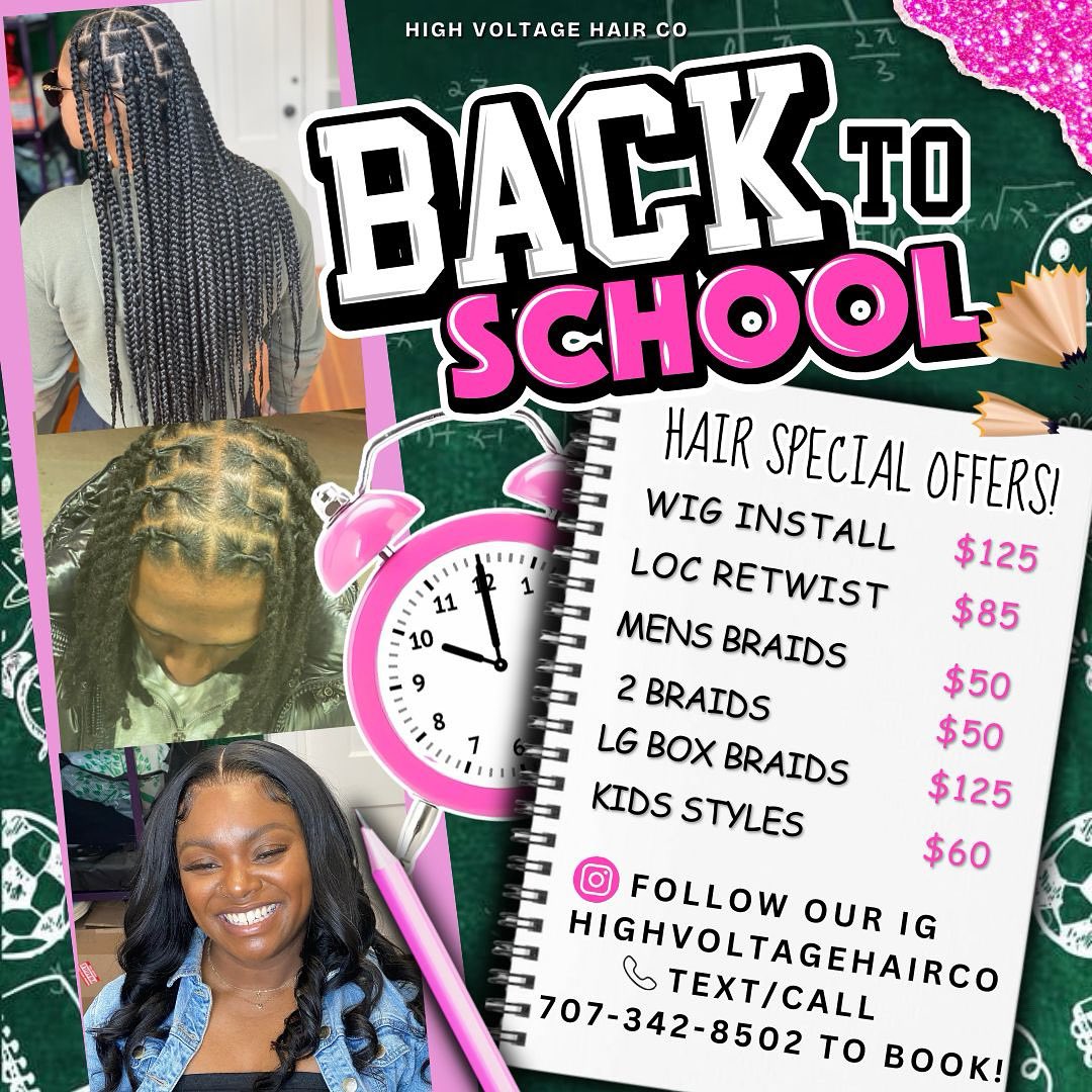 TFT4prez's tweet image. Back to school let’s get it 🔋💕 #atlantahairstylist #atlloctician #atlbraider