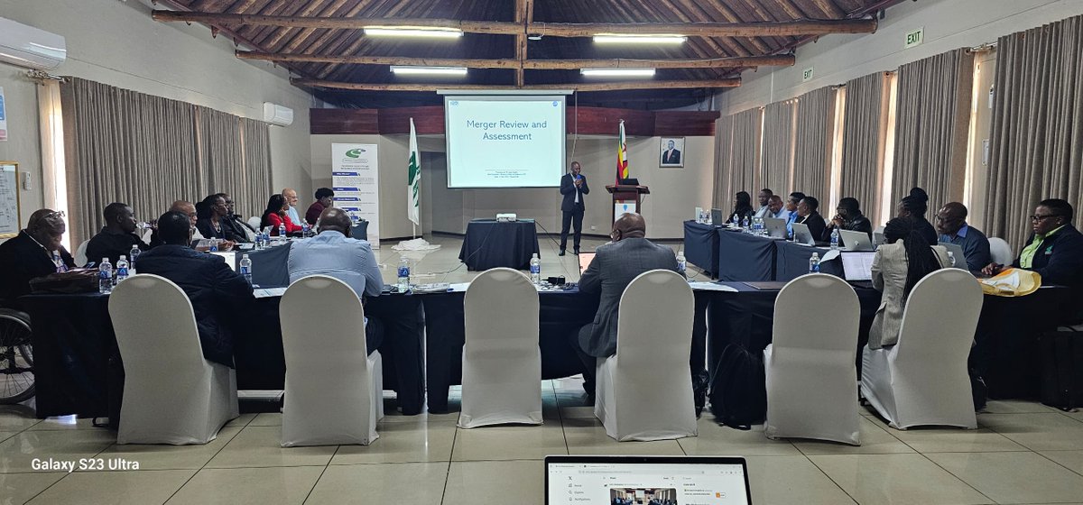 Day 1, Mr Francis Wang'ombe presenting on Fundamentals of Competition Law and Mr Isaac Tausha on Merger Review and Assessments.