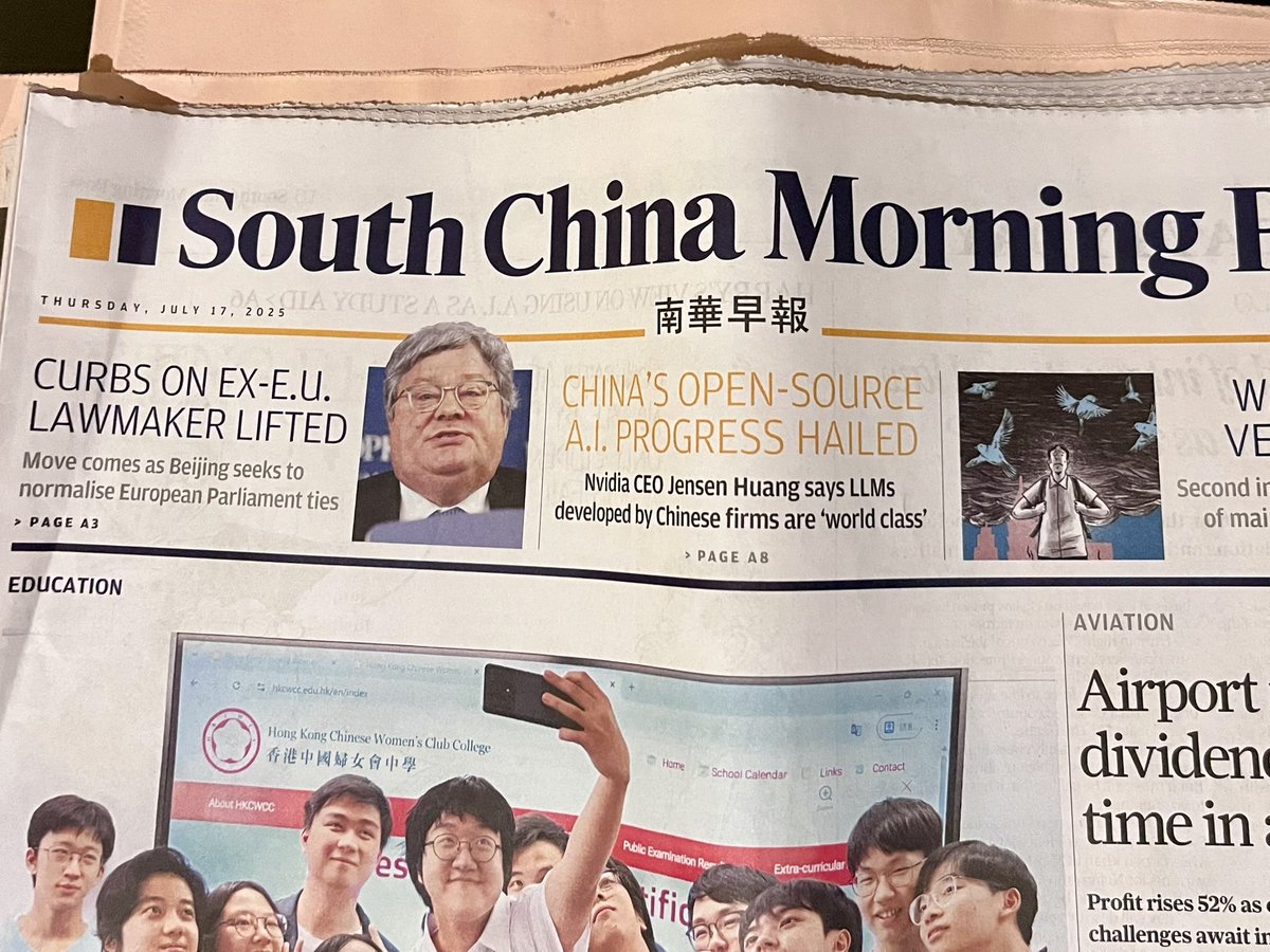 ChristianKopf's tweet image. Dear @bueti, nice to see you on the front page of @SCMPNews today – with a link to this article: sc.mp/m5jv2. Greetings from Hong Kong!