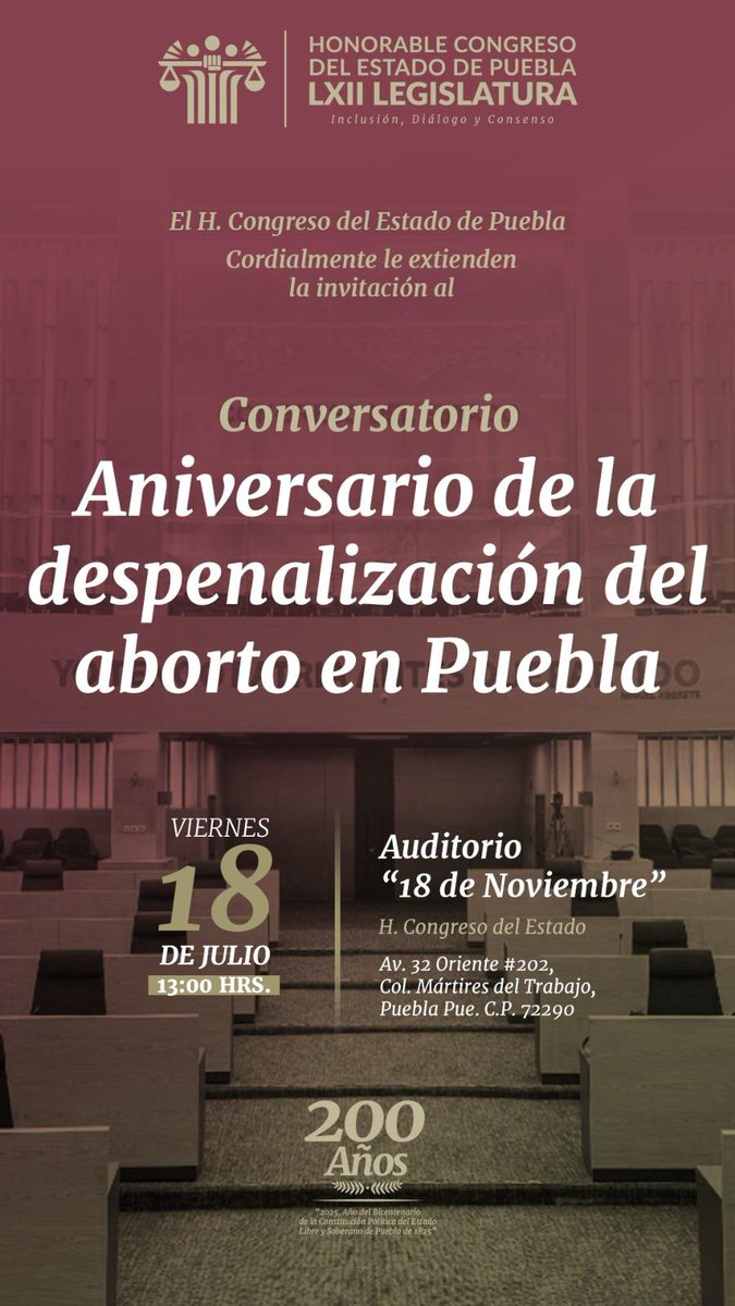 Es mañana 👇🏿💚
🕐 13:00 horas 
📍 En el Congreso de #Puebla