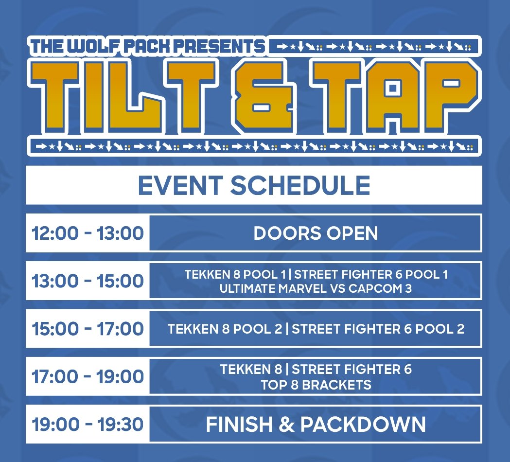 🕖SCHEDULE UPDATE🕖

Due to the phenomenal demand for Street Fighter, we've expanded the bracket so it runs concurrently with Tekken. 

See you Saturday 🕹🍺