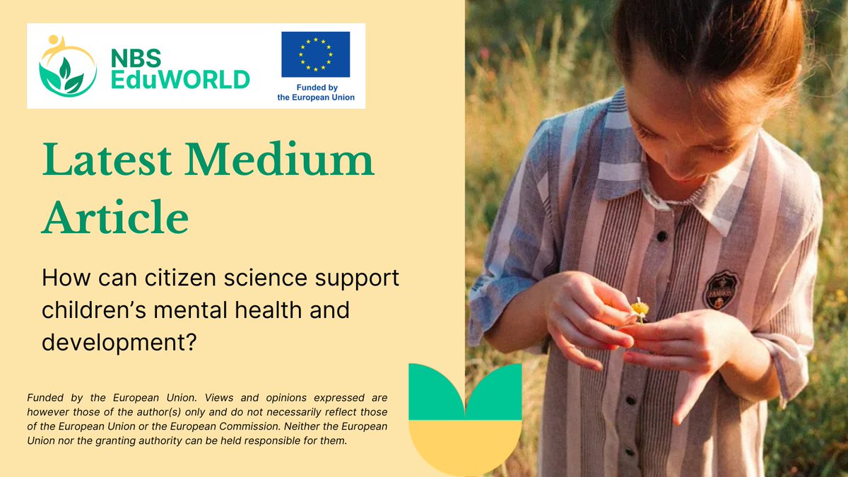 NBS EduWORLD (@nbs_eduworld) on Twitter photo Citizen science blends sensory experience & purpose. It invites young people to explore and feel connected. 
A new article  explores how engaging children in nature-based science builds emotional resilience, while contributing to biodiversity.
📖medium.com/symbiotica/con… Citizen science blends sensory experience & purpose. It invites young people to explore and feel connected. 
A new article  explores how engaging children in nature-based science builds emotional resilience, while contributing to biodiversity.
📖medium.com/symbiotica/con…