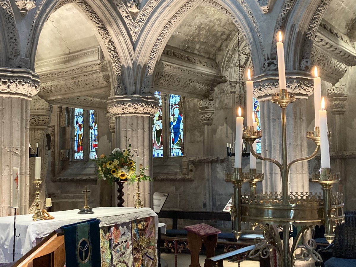 Candles lit for an evening visit tonight.