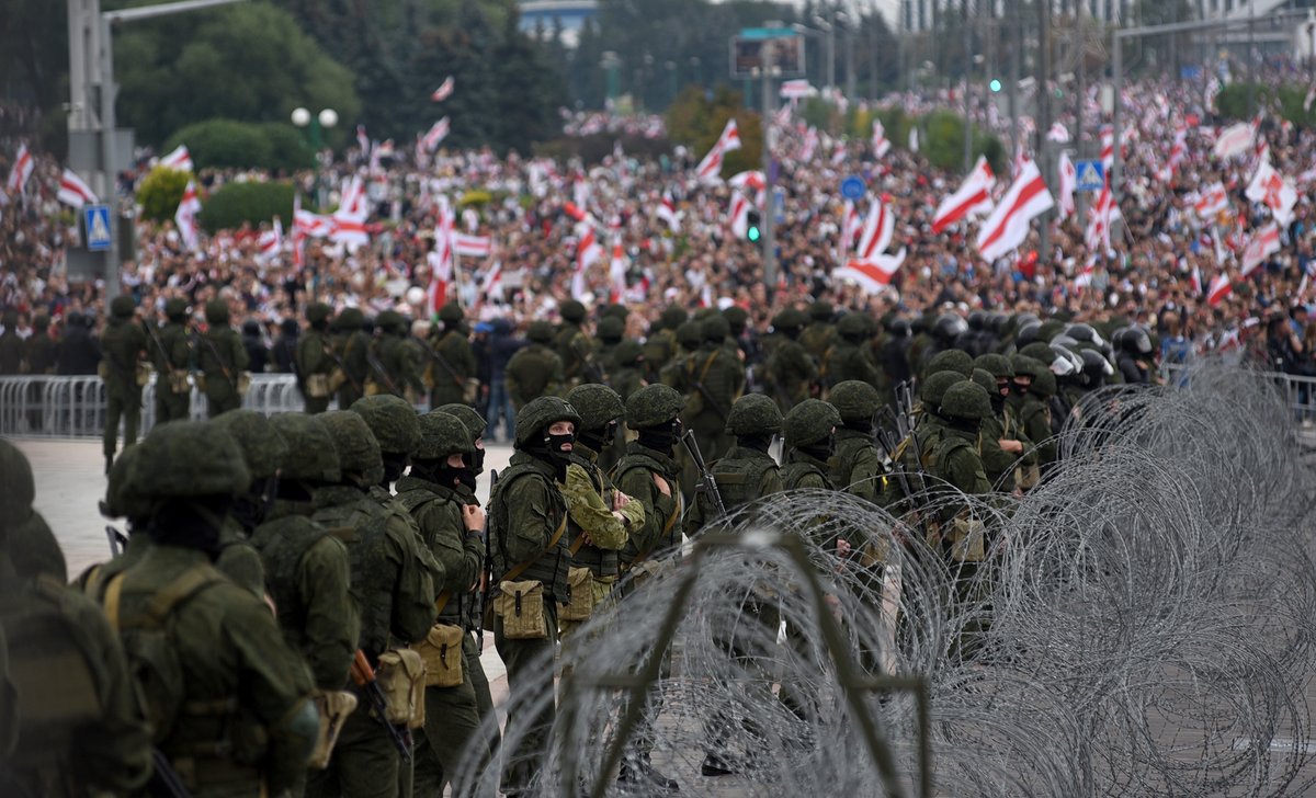 Tsihanouskaya's tweet image. Don’t be fooled — the violence of the Belarus regime never stopped. Repressions, torture, and arrests continue every day.
According to human rights defenders, several hundred people have been charged with criminal offenses in recent weeks for participating in the 2020 protests.