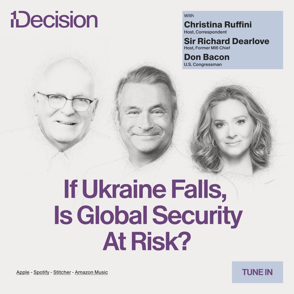 onedecisionpod's tweet image. This week, Republican Congressman @RepDonBacon joins Sir Richard Dearlove and @EenaRuffini to unpack what the internal battle over #Republican foreign policy means for U.S. credibility, how China, #Iran, and North Korea are propping up #Russia’s war effort, and why he believes a…
